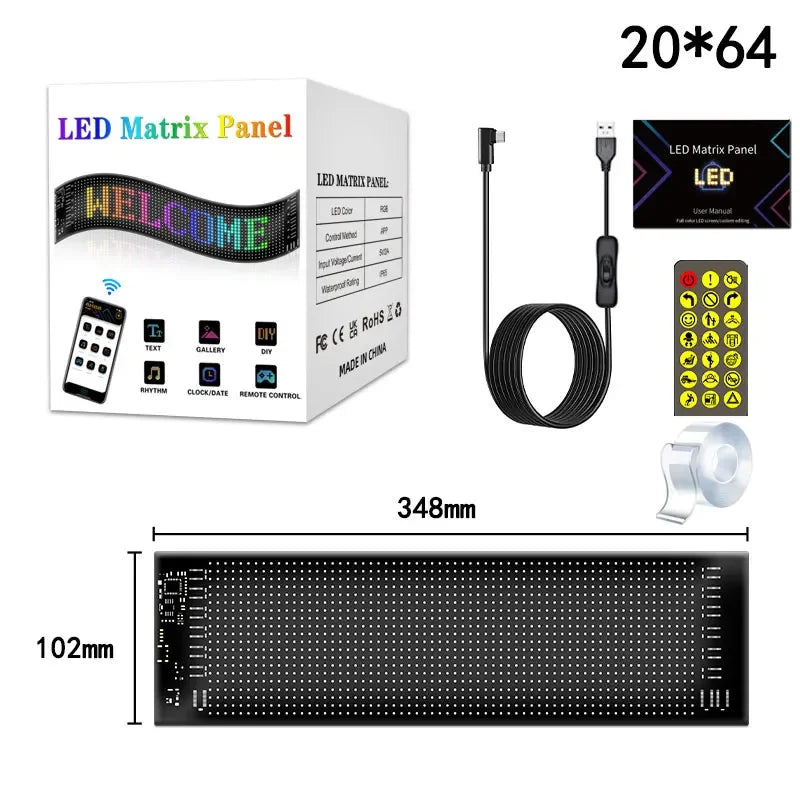 Led Eyes For Led Matrix Panel RGB LED Car Panel