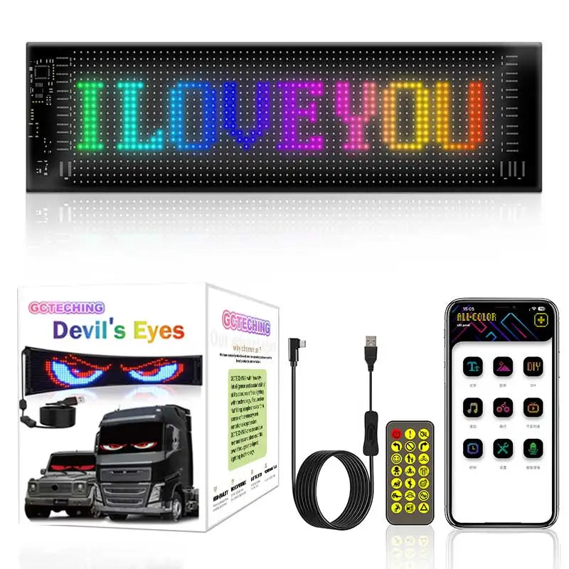 Led Eyes For Led Matrix Panel RGB LED Car Panel